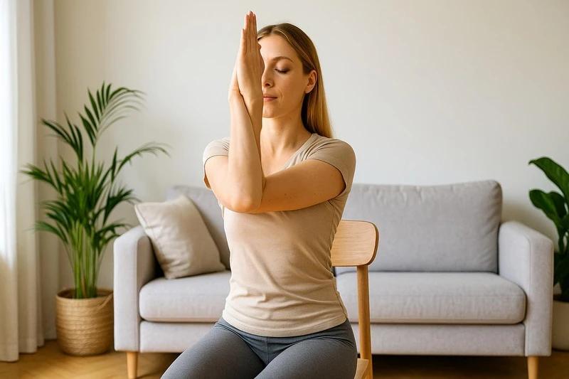 居家椅子瑜伽教程_髋关节训练椅_椅子瑜伽动作