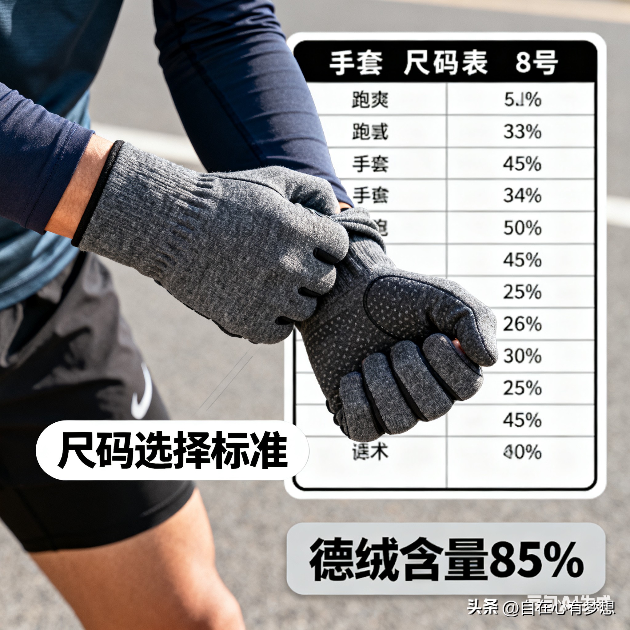 跑步手套导电材质_跑步手套保暖防风_健身手套的作用